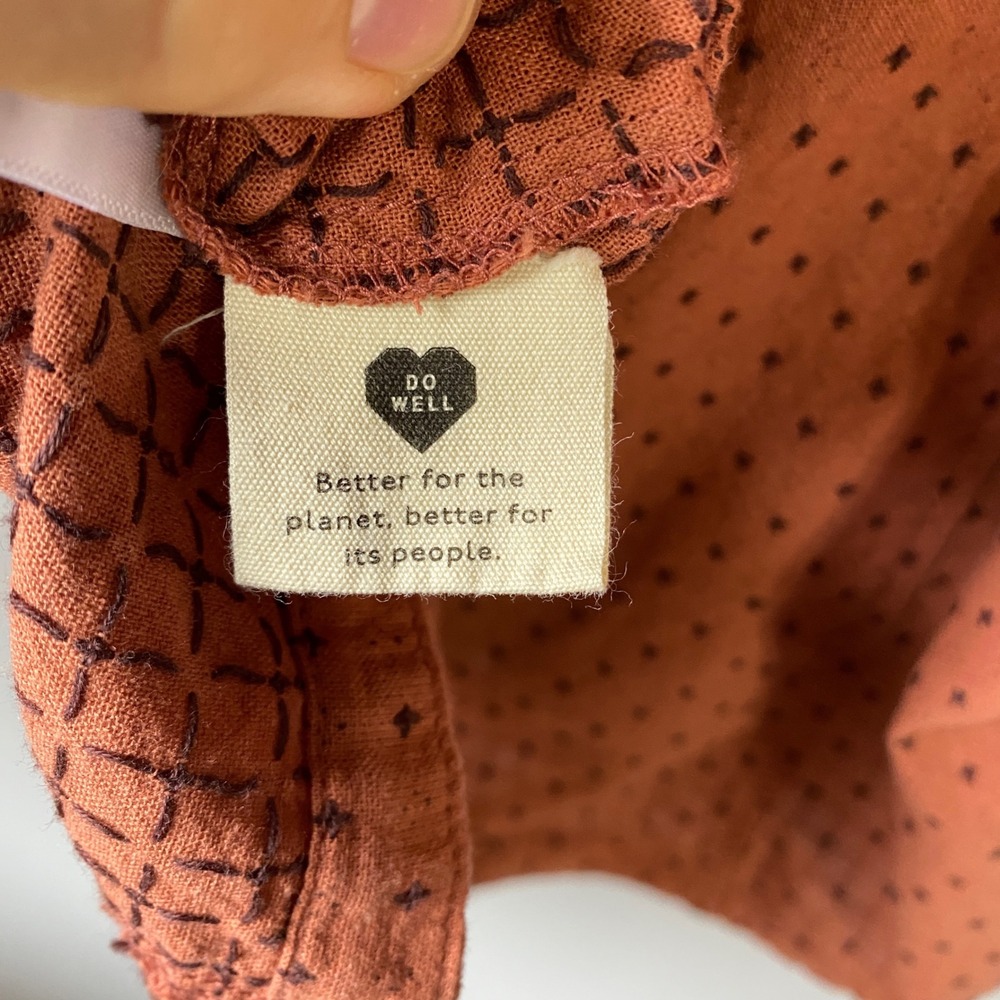 Madewell Jacquard Puff Sleeve Top Micro Cross Print Cotton
Cottagecore Size 14 - Picture 10 of 13